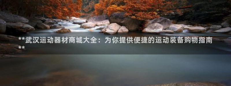 意昂体育3平台：**武汉运动器材商城大全：为你提供便