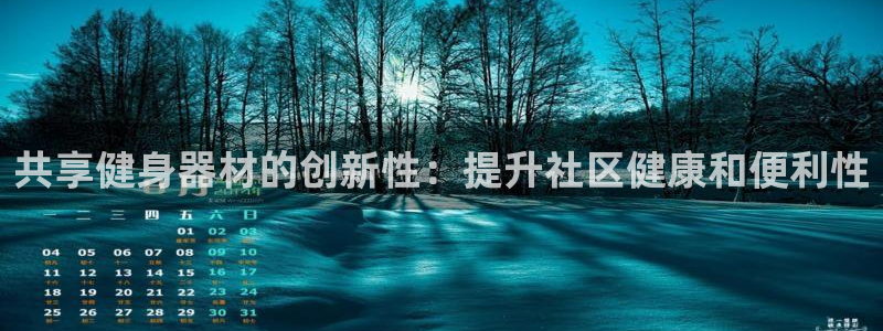 意昂体育3平台APP：共享健身器材的创新性：提升社区