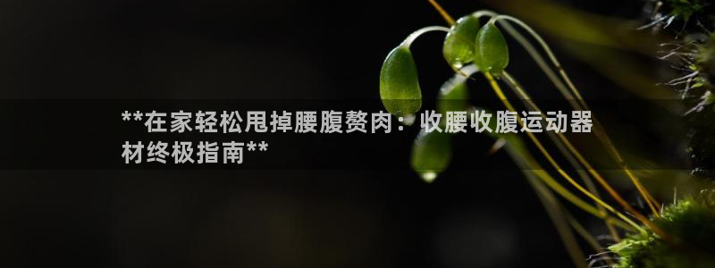 意昂体育3平台是正规平台吗安全吗：**在家轻松甩掉腰